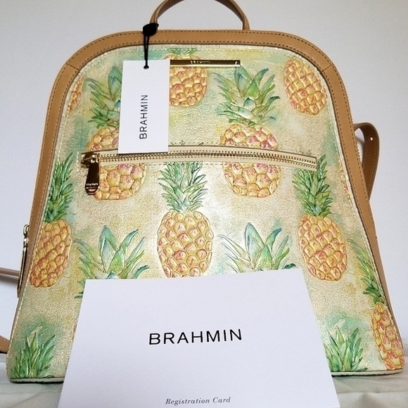 BRAHMIN DESIGNER PURSE BACKPACK BAG - Picture 1 of 9